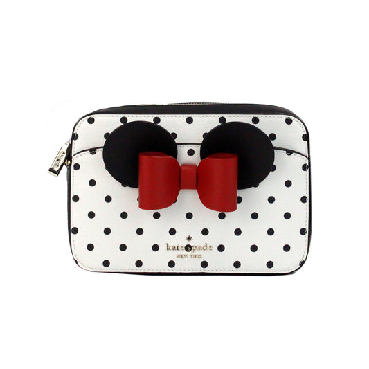 Kate Spade Disney Minnie Mouse Polka Dot Printed PVC Crossbody Camera Bag - KALAJ