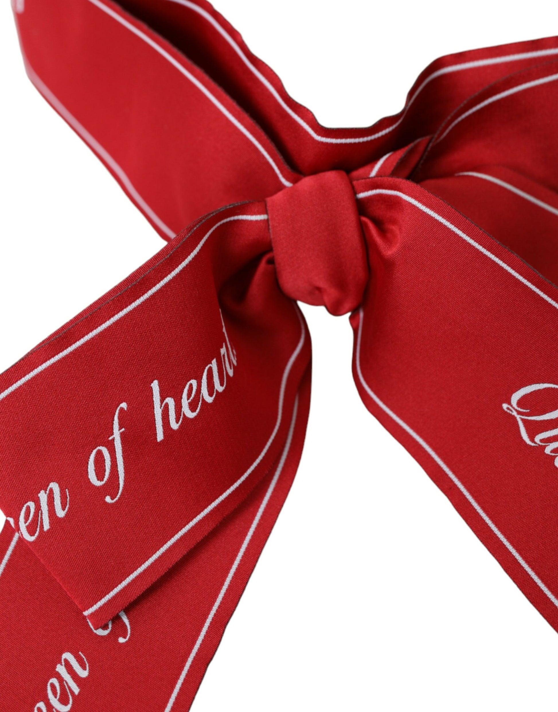 Dolce & Gabbana Red Polyester QUEEN OF HEARTS Belt - KALAJ