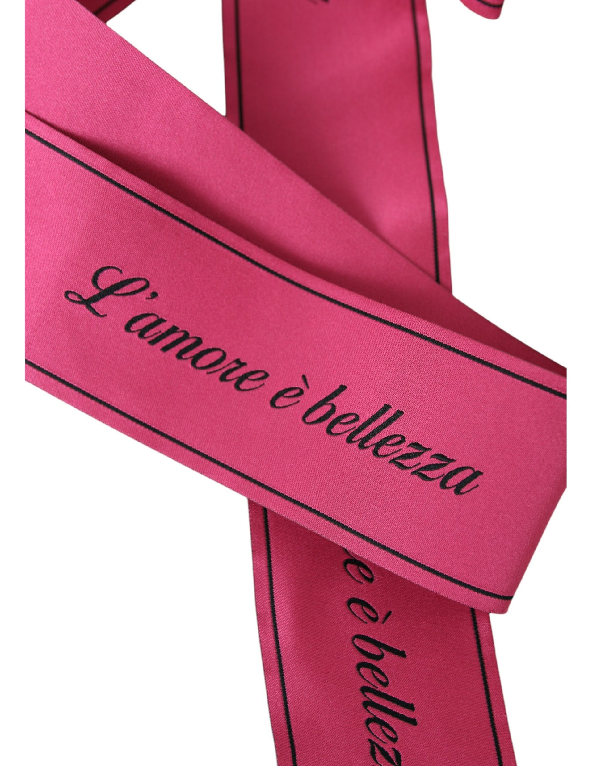 Dolce & Gabbana Pink L'Amore E'Bellezza Waist Belt - KALAJ
