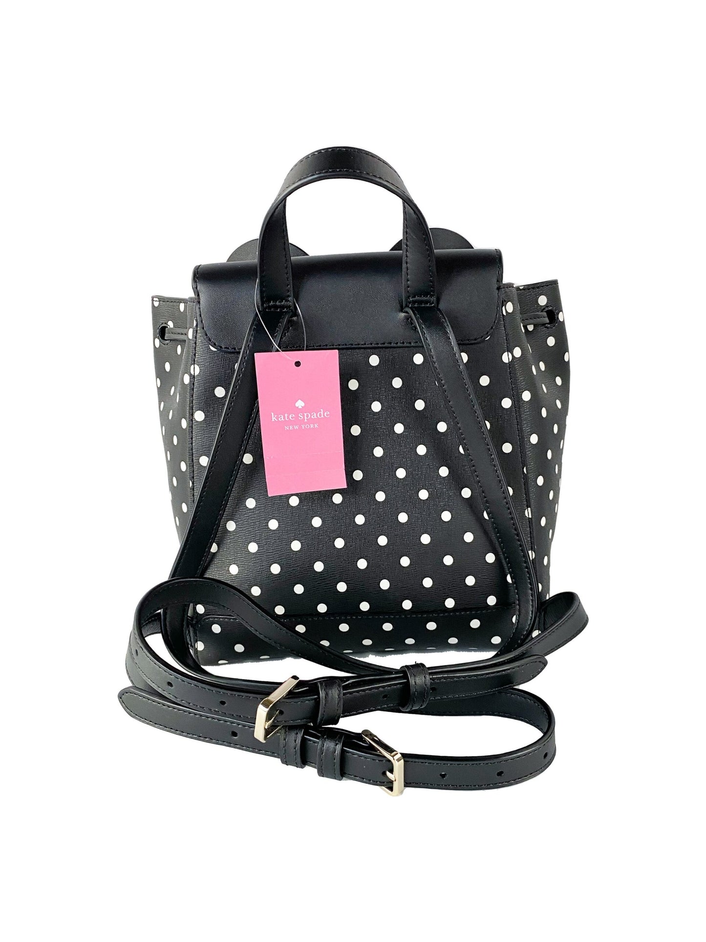 Kate Spade Disney Minnie Mouse Medium Leather Backpack Bookbag Bag - KALAJ