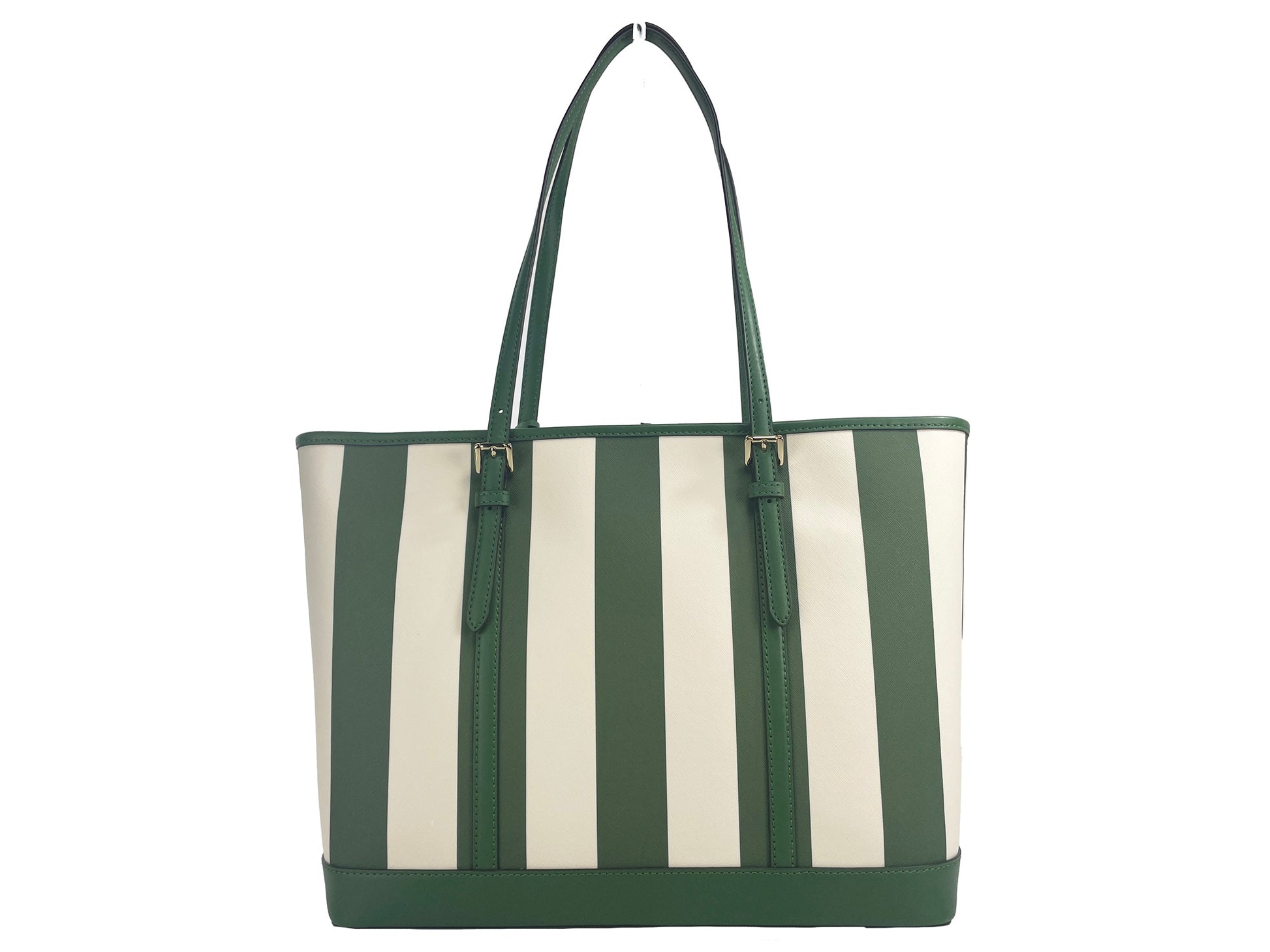 Michael Kors Jet Set Travel Large TZ Shoulder PVC Tote Bag Purse Fern Green - KALAJ