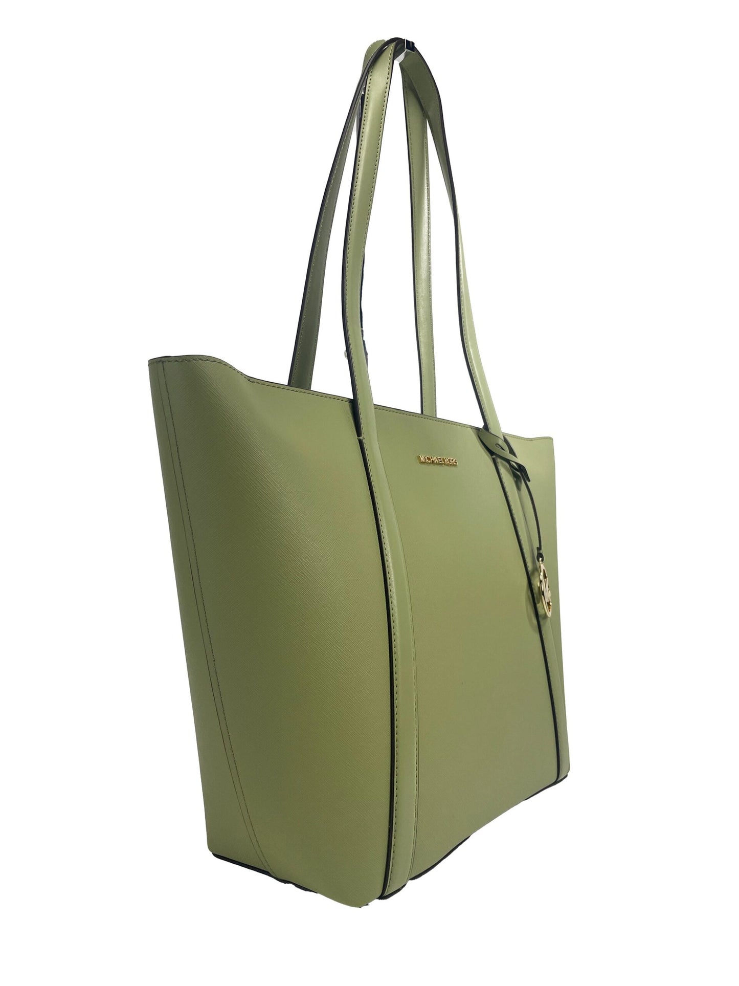 Michael Kors Large Pratt Shoulder Zip Tote Bag Light Sage - KALAJ