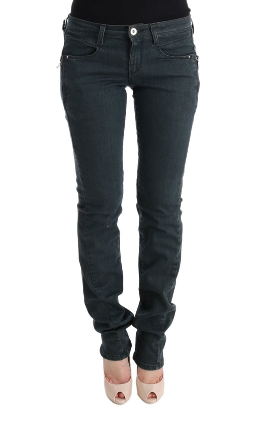 Costume National Chic Superslim Gray Cotton Jeans