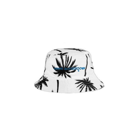 Comme Des Fuckdown Palm Print Chic Fisherman Hat - KALAJ