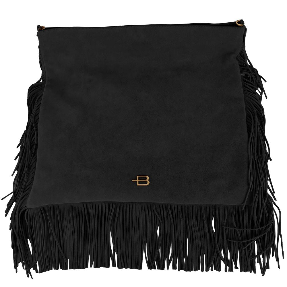 Baldinini Trend Chic Suede Fringe Crossbody Bag - KALAJ