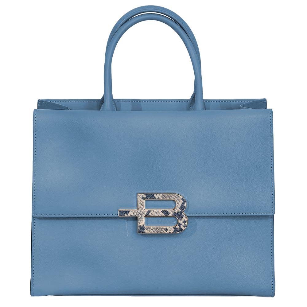 Baldinini Trend Chic Calfskin Handbag with Magnet Detail - KALAJ