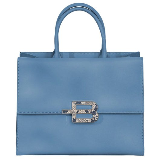 Baldinini Trend Chic Calfskin Handbag with Magnet Detail - KALAJ