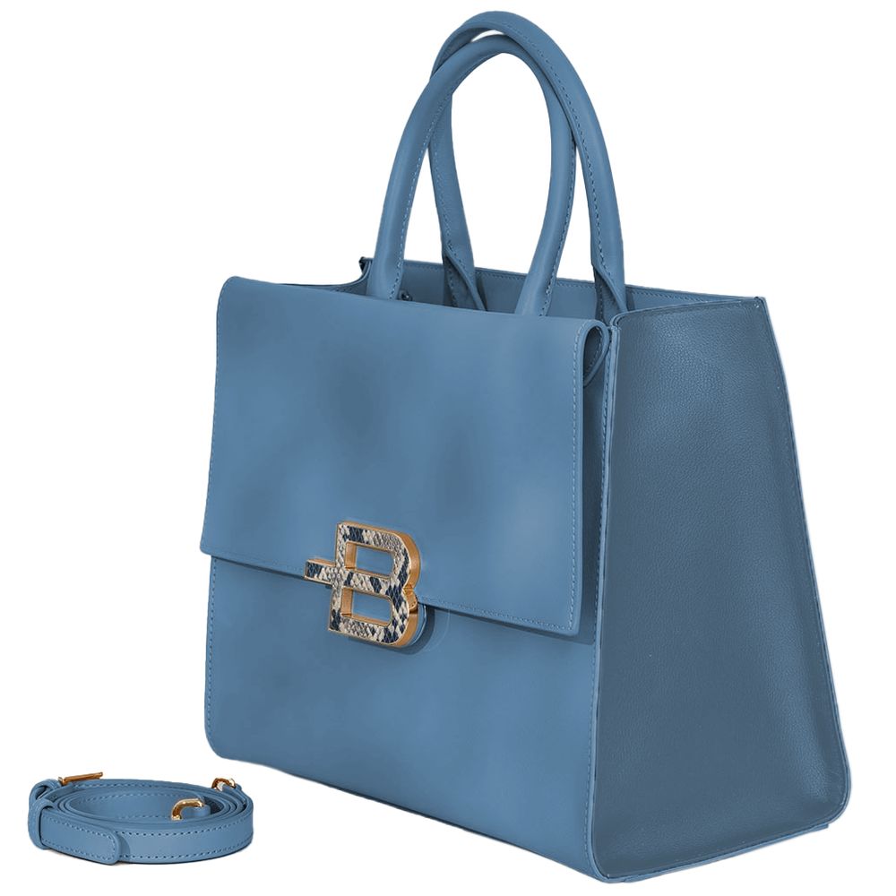 Baldinini Trend Chic Calfskin Handbag with Magnet Detail - KALAJ