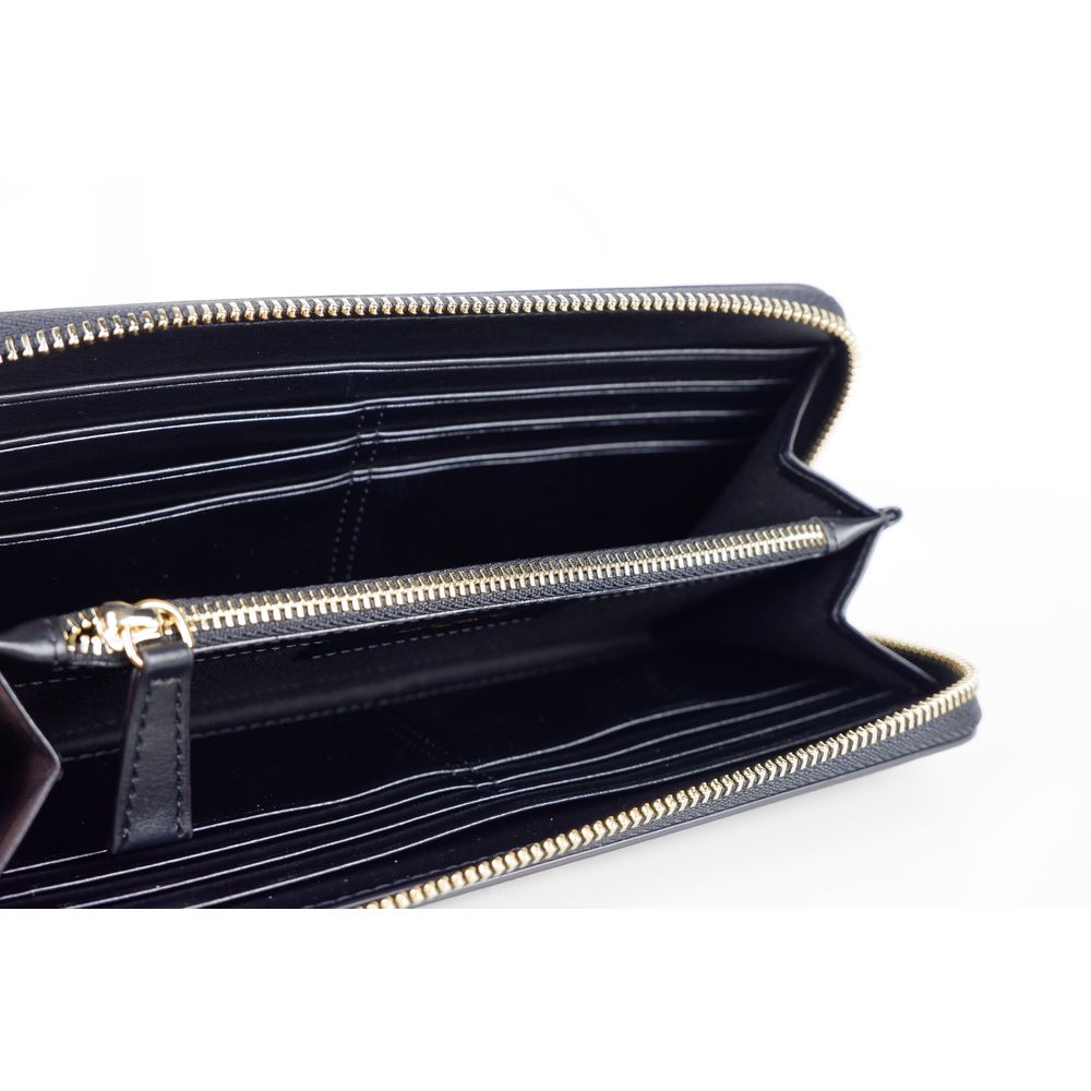 Ungaro Elegant Leather Zippered Wallet in Classic Black - KALAJ