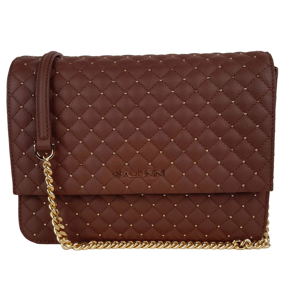 Baldinini Trend Chic Quilted Calfskin Shoulder Bag with Studs - KALAJ