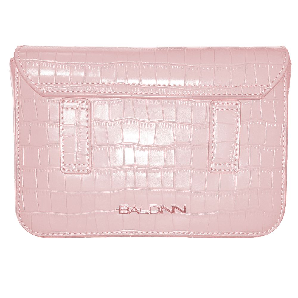 Baldinini Trend Chic Python Print Calfskin Clutch - KALAJ