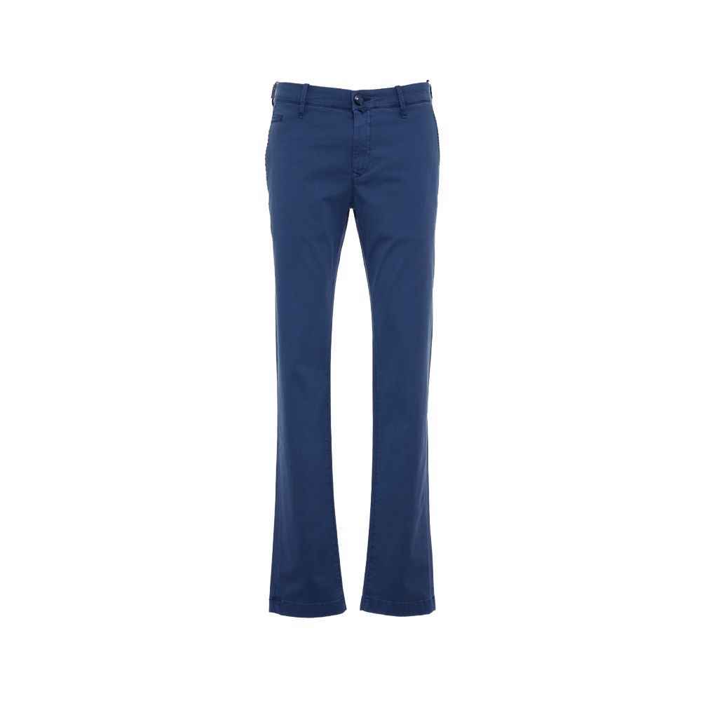 Jacob Cohen Elegant Slim Fit Chino Trousers in Blue