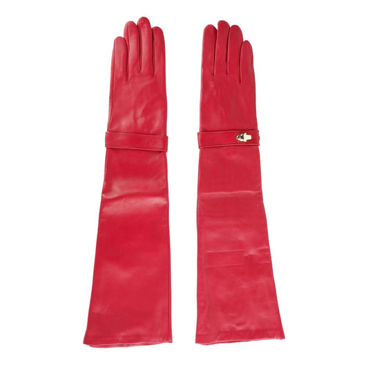 Cavalli Class Red Lambskin Women Glove - KALAJ