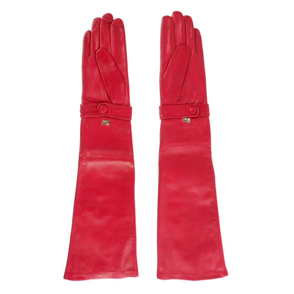 Cavalli Class Red Lambskin Women Glove - KALAJ