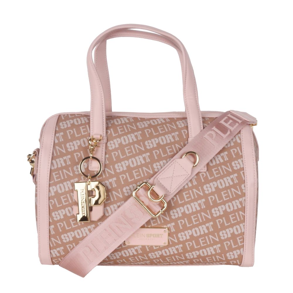 Plein Sport Chic Pink Eco-Leather Crossbody Bag - KALAJ