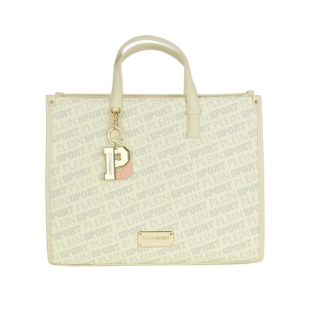 Plein Sport White Polyamide Women Shoulder Bag - KALAJ