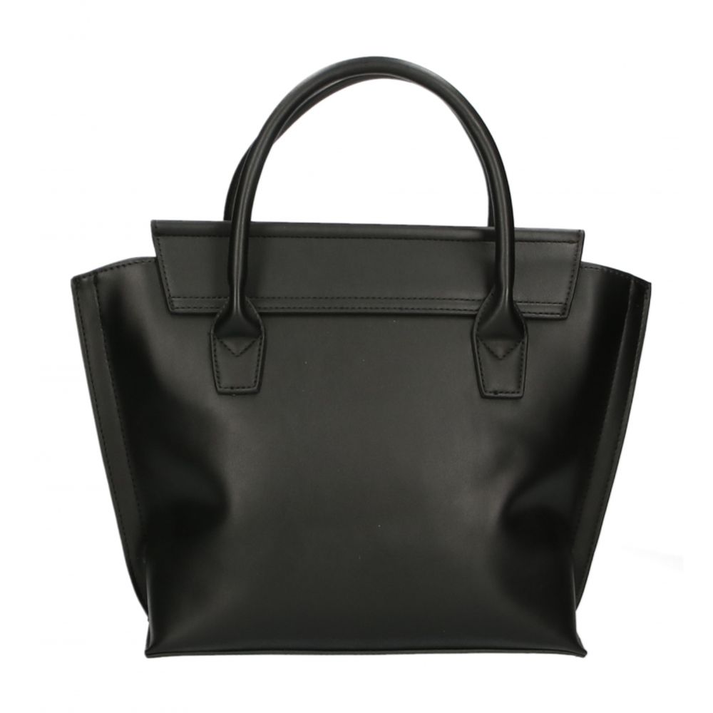 Plein Sport Elegant Black Magnetic Handbag - KALAJ