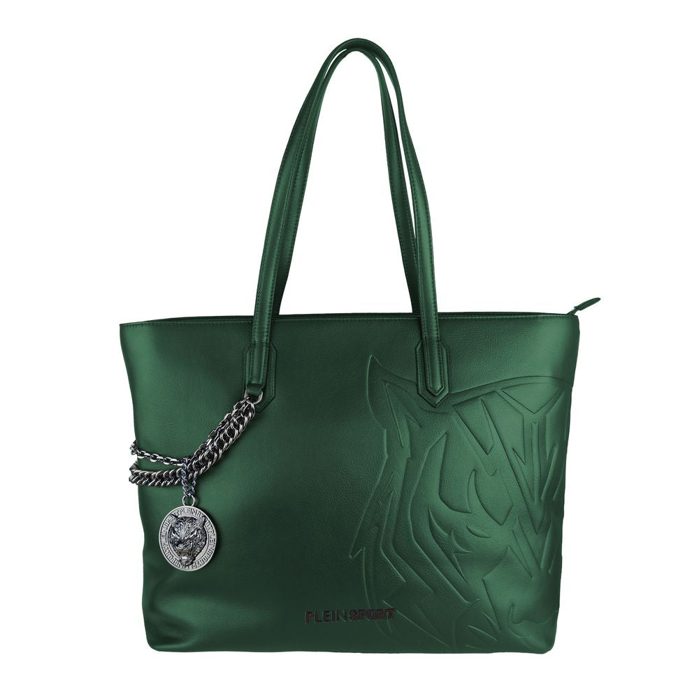 Plein Sport Green Polyethylene Women Shoulder Bag - KALAJ