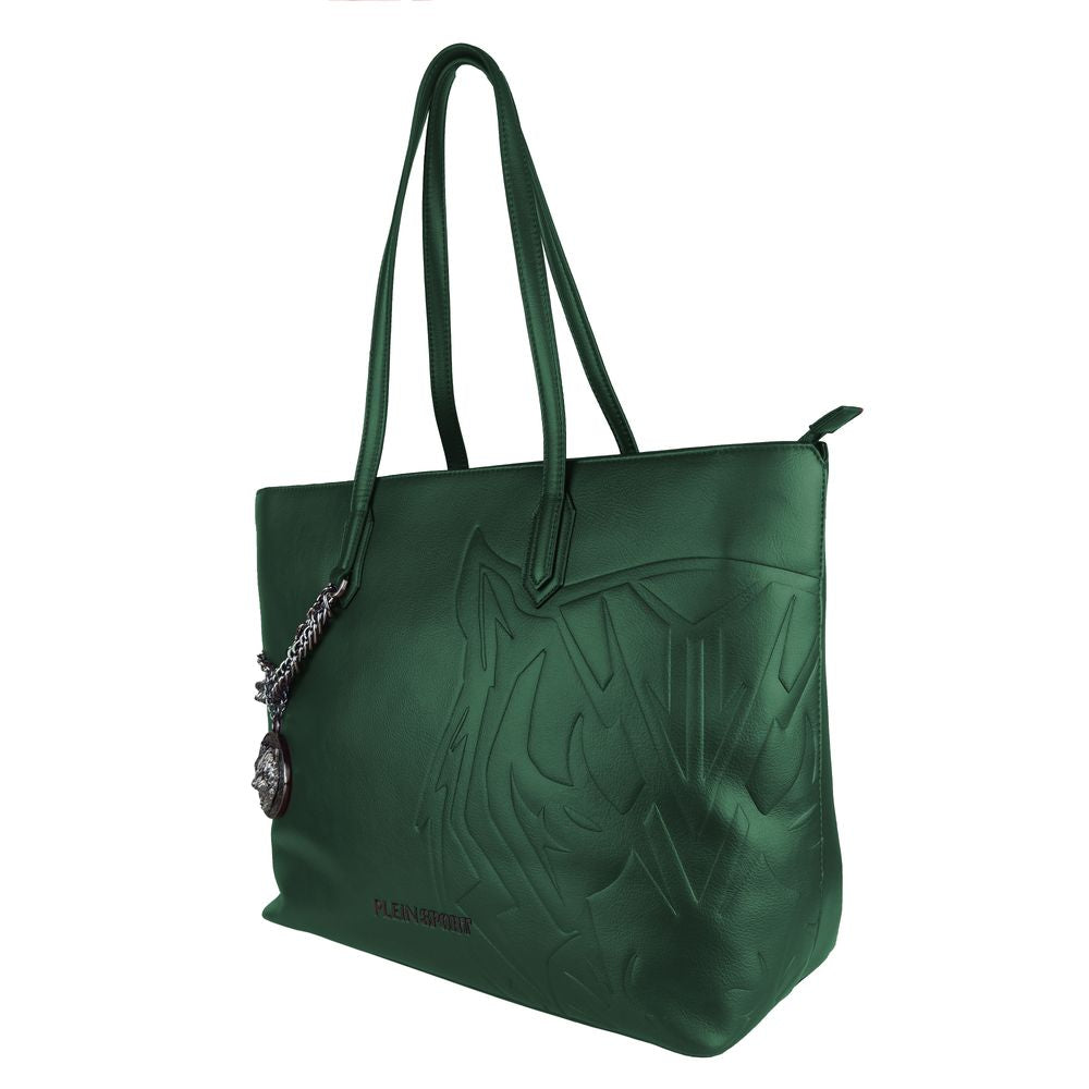 Plein Sport Green Polyethylene Women Shoulder Bag - KALAJ