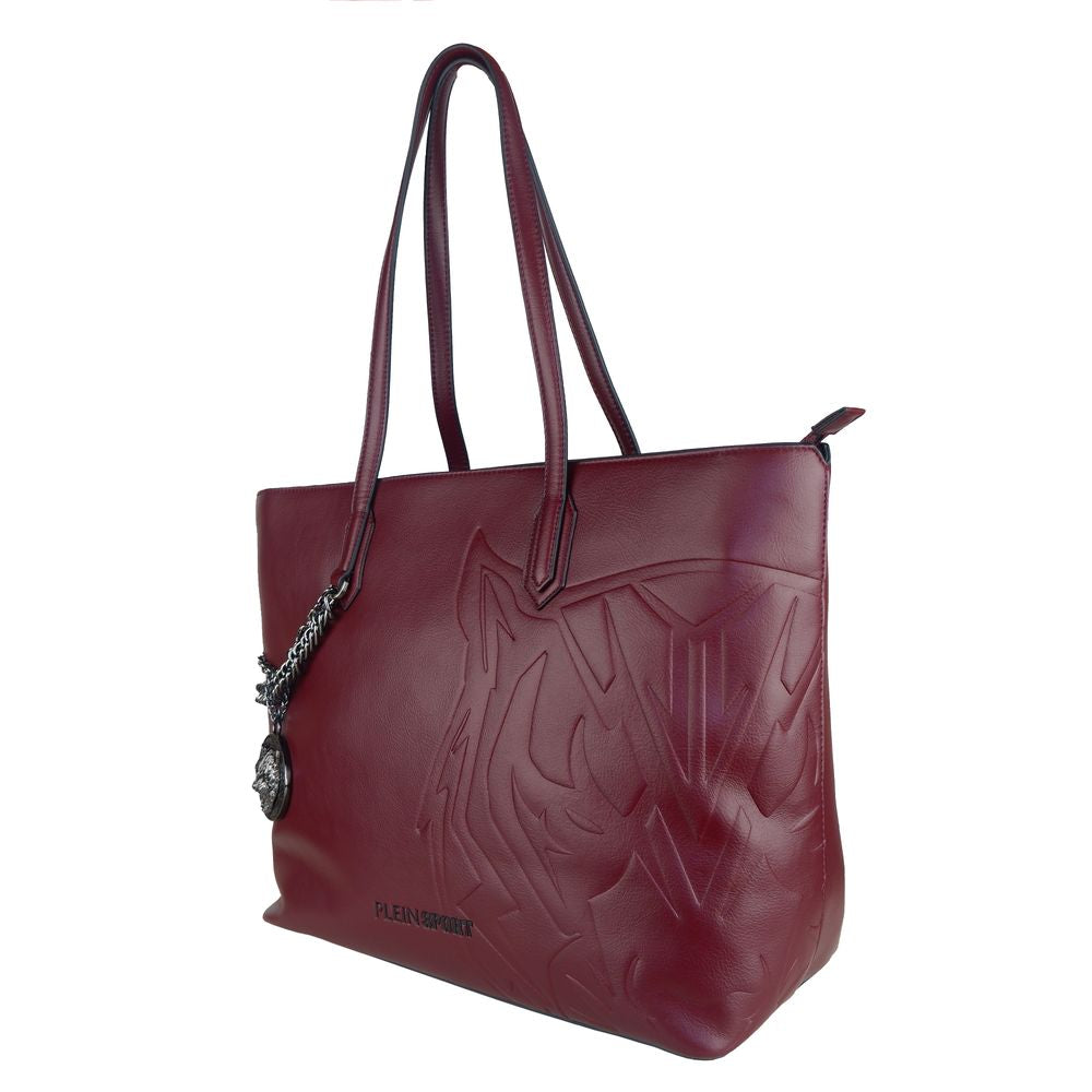 Plein Sport Red Polyethylene Women Shoulder Bag - KALAJ