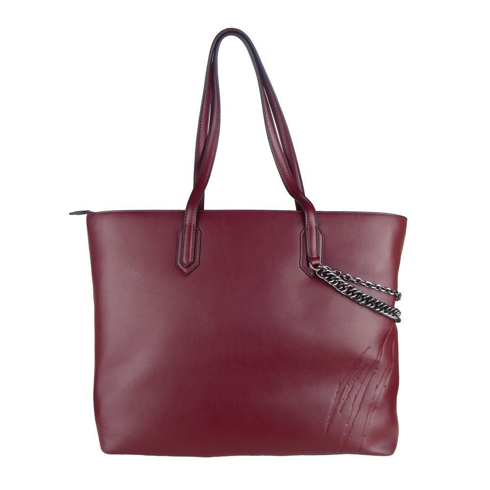 Plein Sport Red Polyethylene Women Shoulder Bag - KALAJ