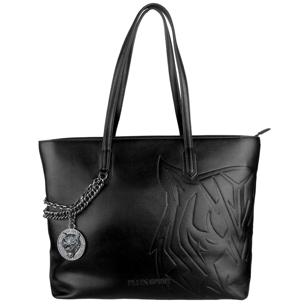 Plein Sport Black Polyethylene Women Shoulder Bag - KALAJ