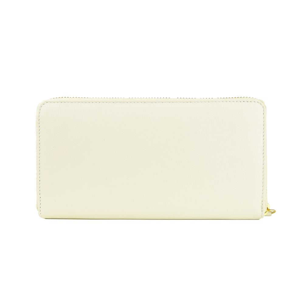 Cavalli Class Elegant White Calfskin Leather Wallet - KALAJ