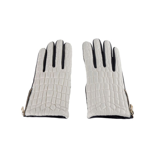 Cavalli Class Gray Lambskin Women Glove - KALAJ