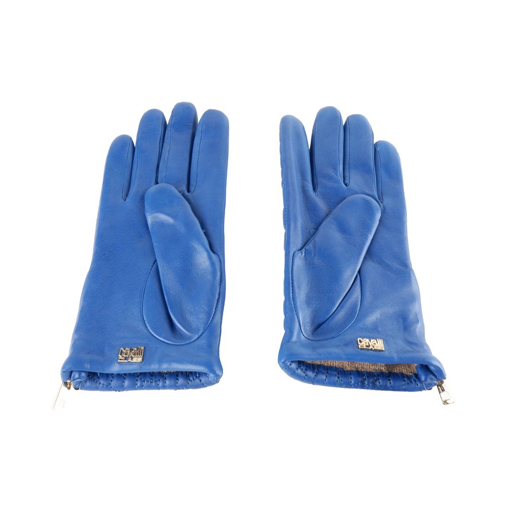 Cavalli Class Blue Lambskin Women Glove - KALAJ