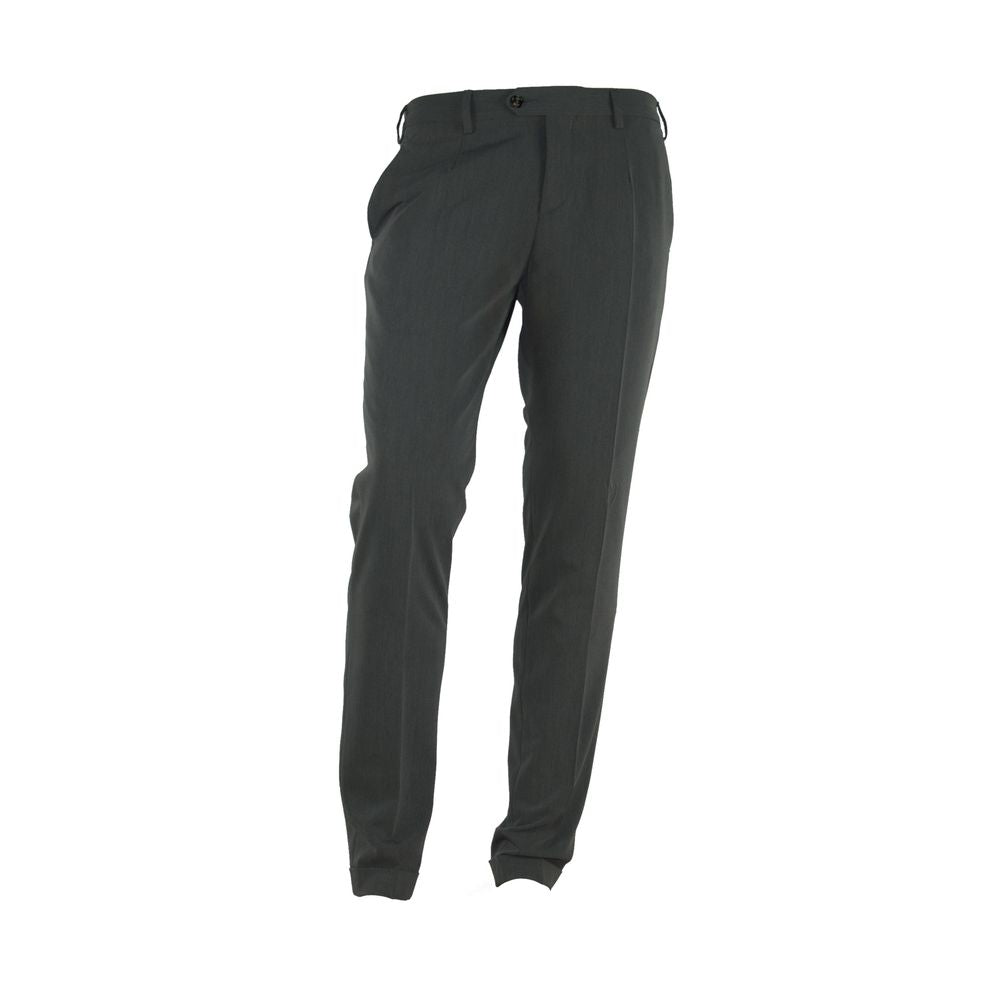 Made in Italy Gray Polyester Pant
