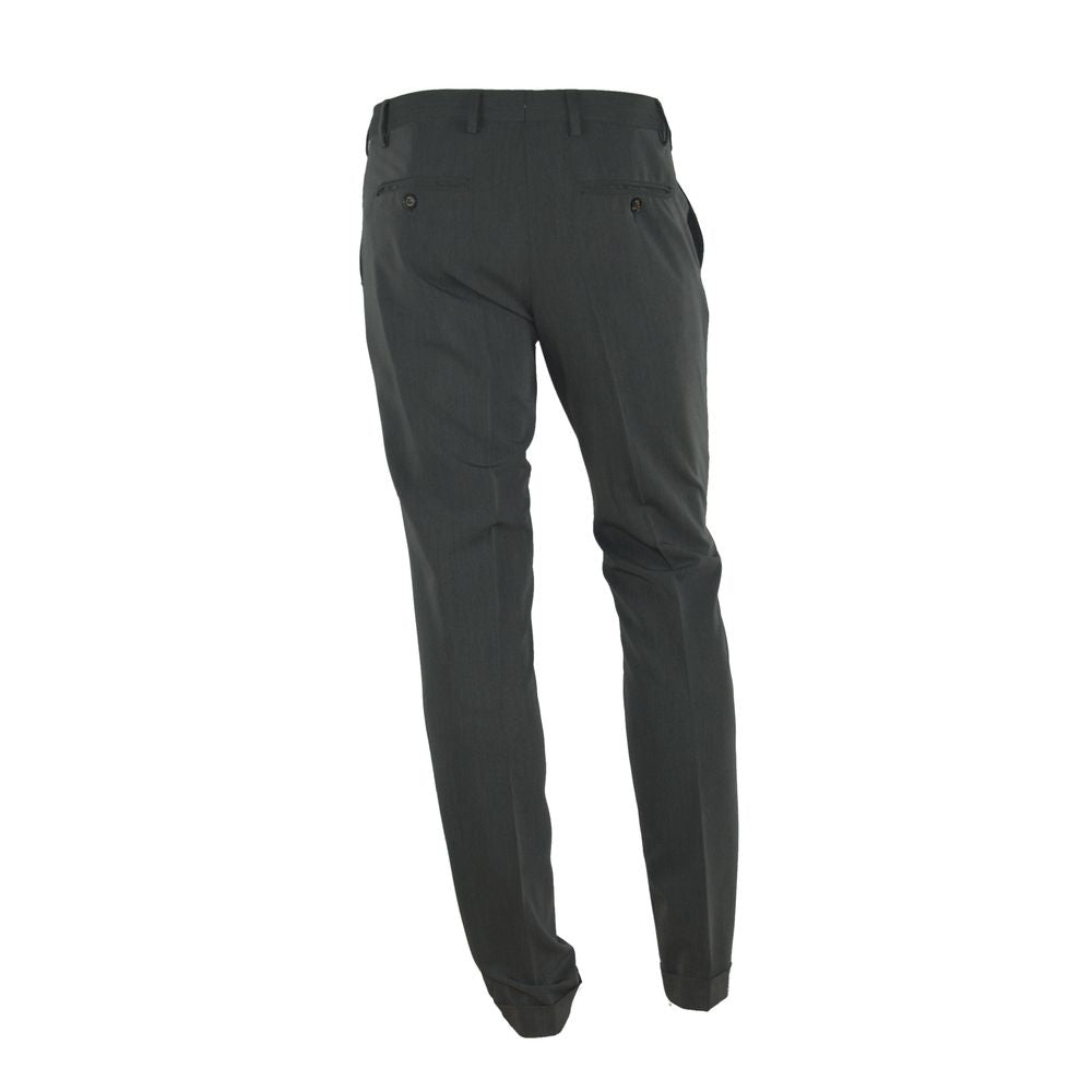 Made in Italy Gray Polyester Pant
