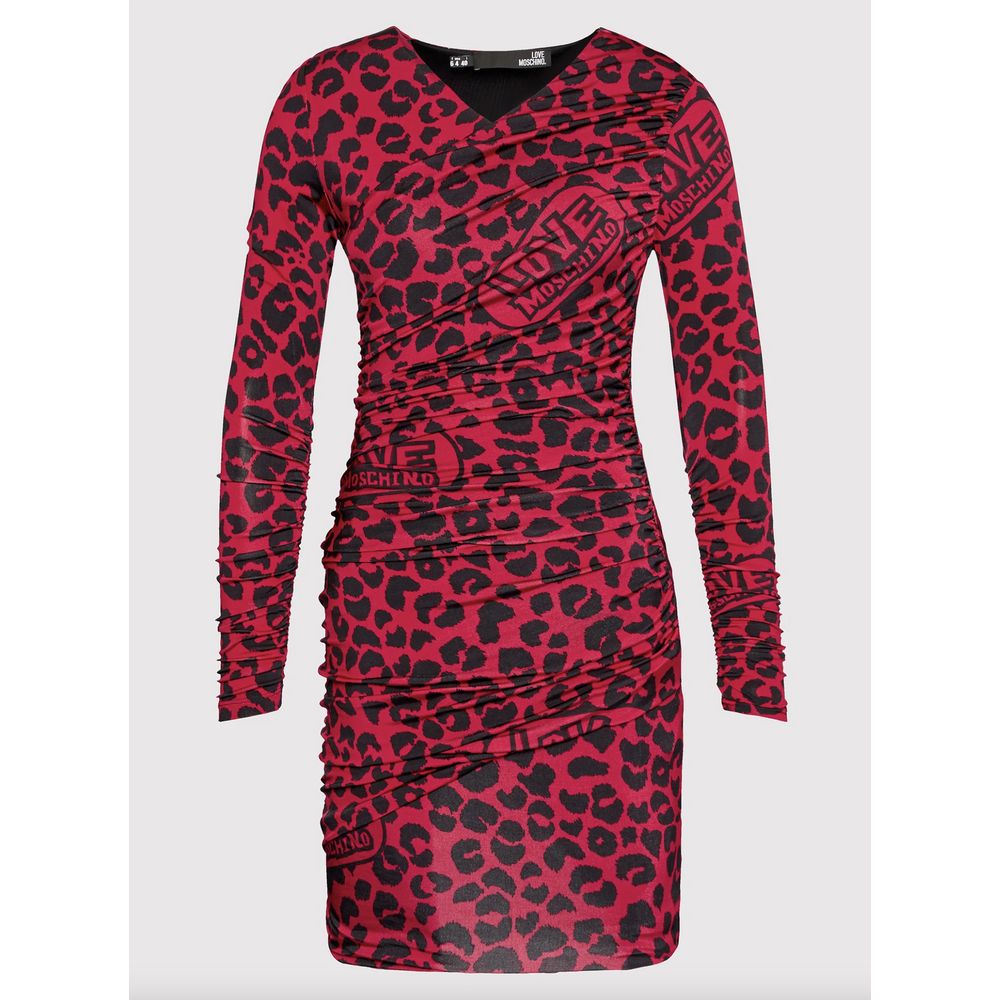 Love Moschino Red Viscose Dress