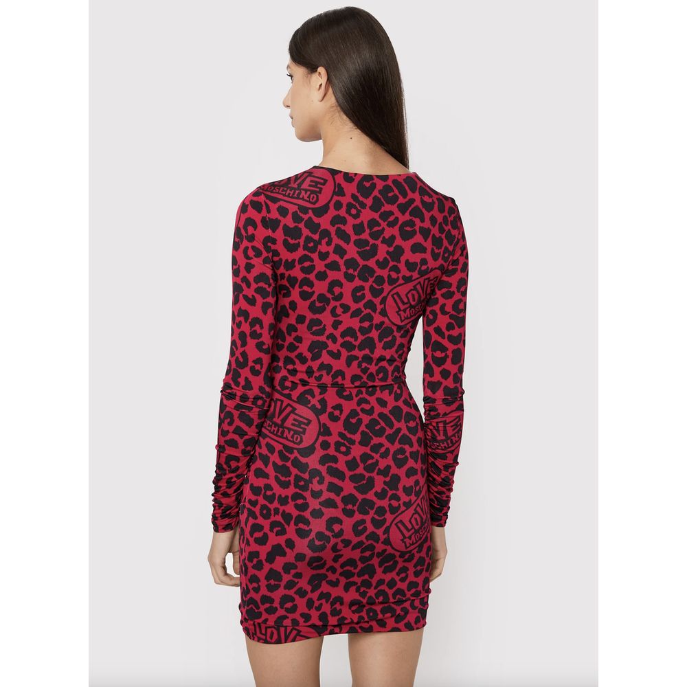 Love Moschino Red Viscose Dress