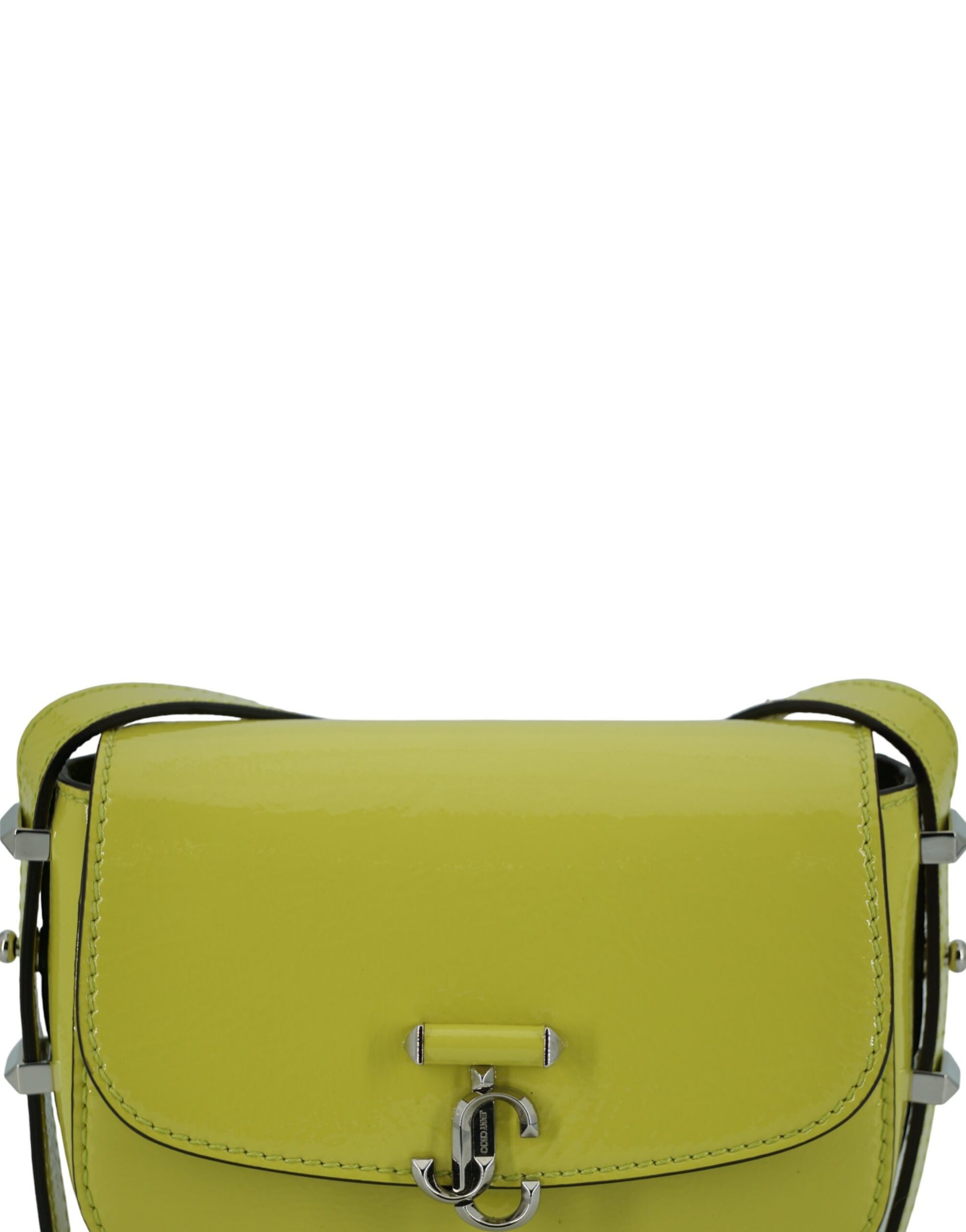 Jimmy Choo Lime Yellow Leather Small Shoulder Bag - KALAJ