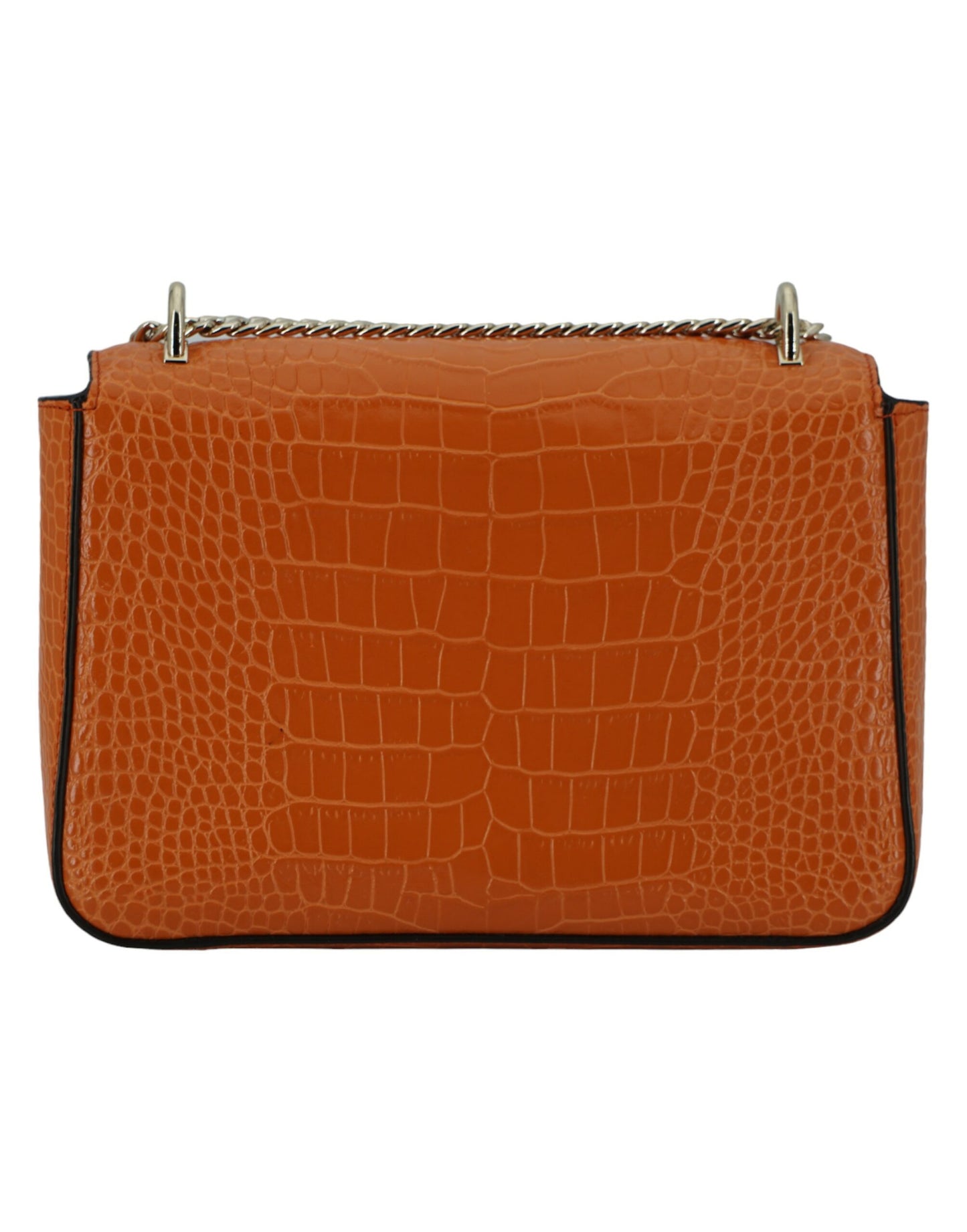 Jimmy Choo Amber Orange Leather Shoulder Bag - KALAJ