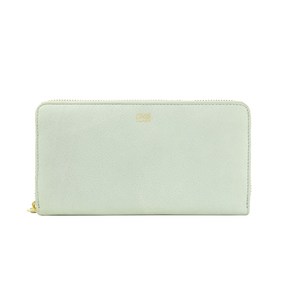 Cavalli Class Gray Calfskin Women Wallet - KALAJ