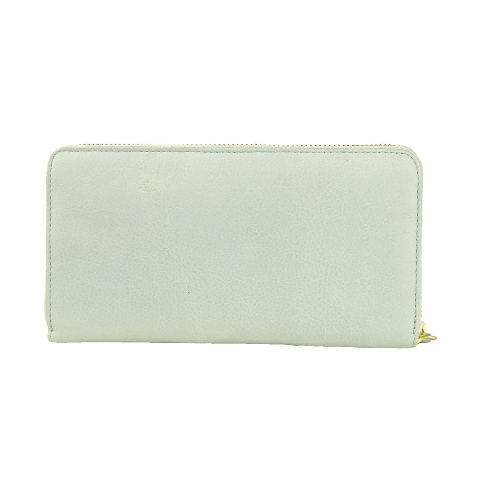 Cavalli Class Gray Calfskin Women Wallet - KALAJ