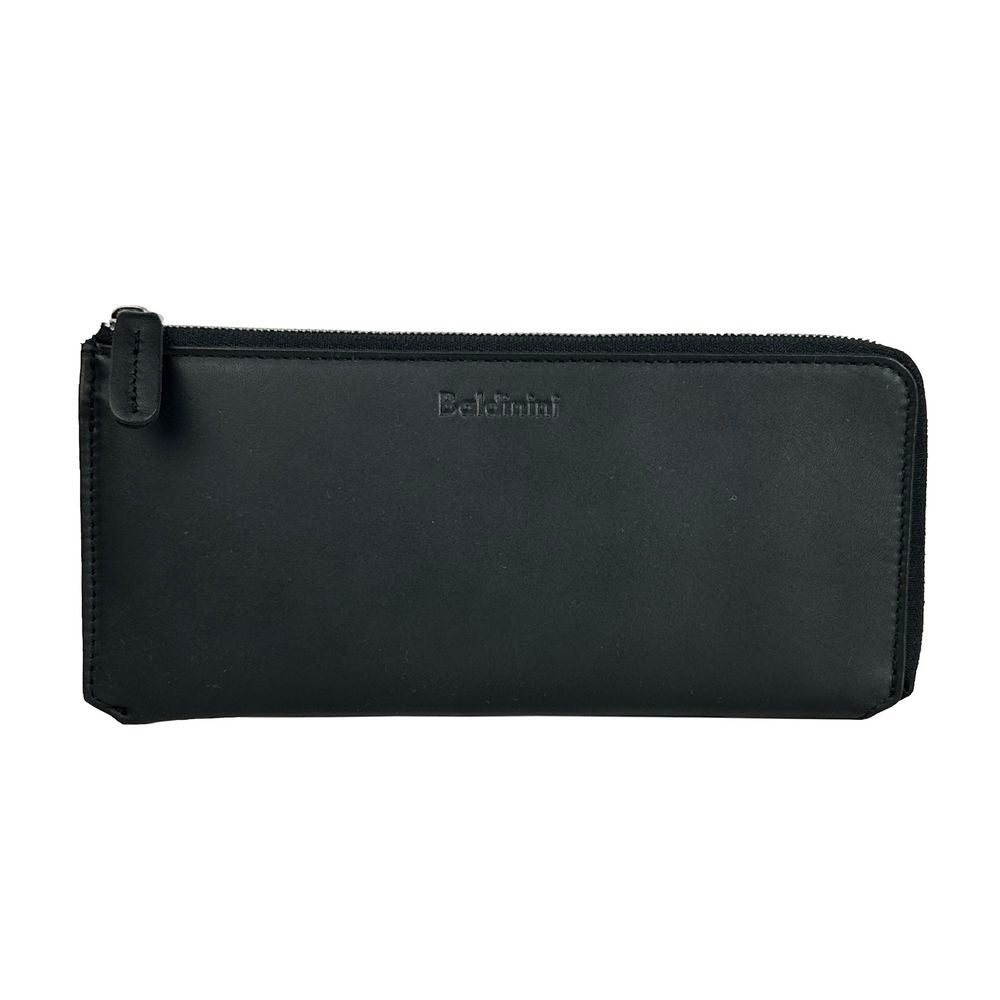 Baldinini Trend Elegant Black Leather Travel Organizer - KALAJ