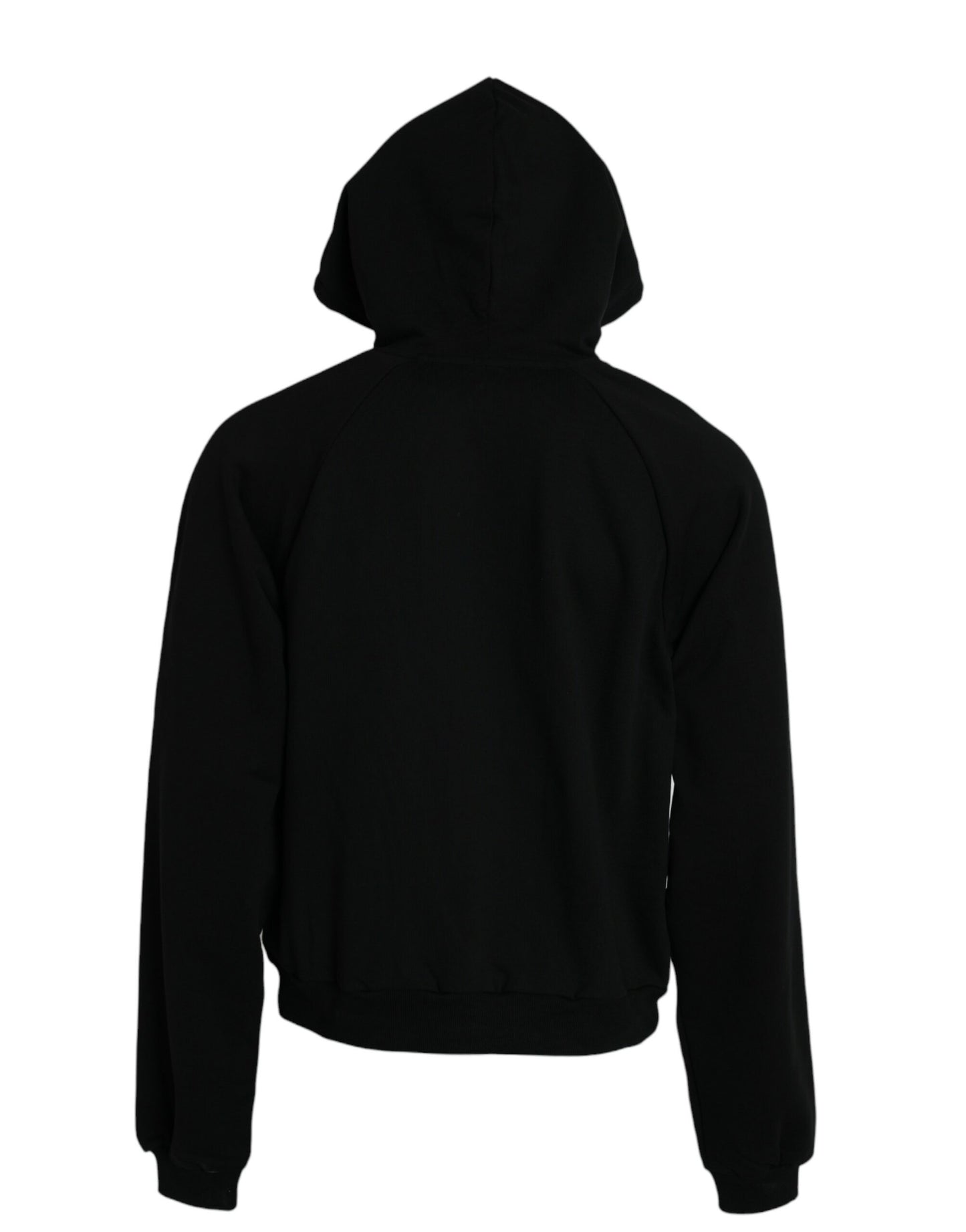 Balenciaga Black Cotton Logo Hooded Pullover Sweatshirt Sweater