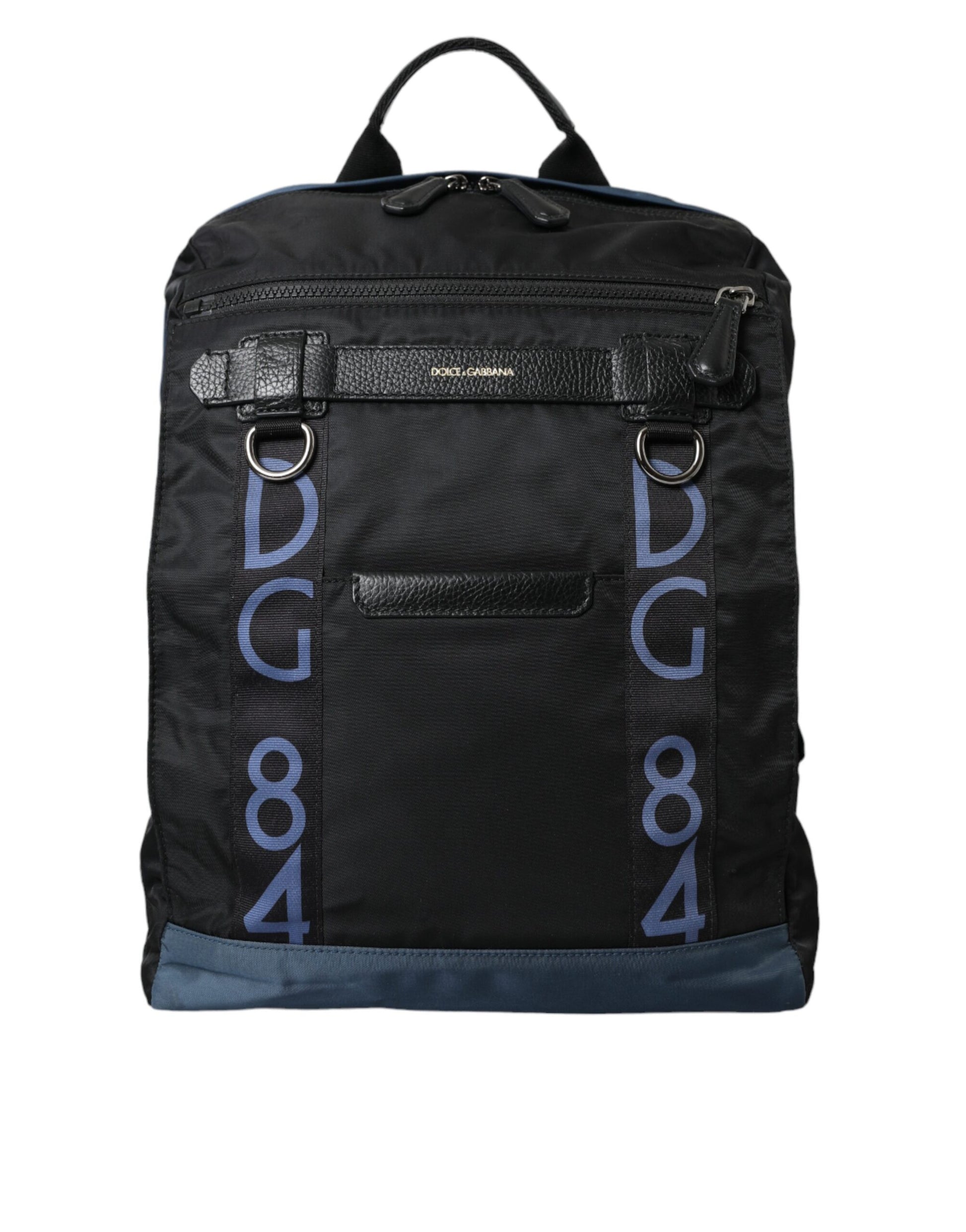 Dolce & Gabbana Black Nylon DG Logo School Backpack Men Bag - KALAJ