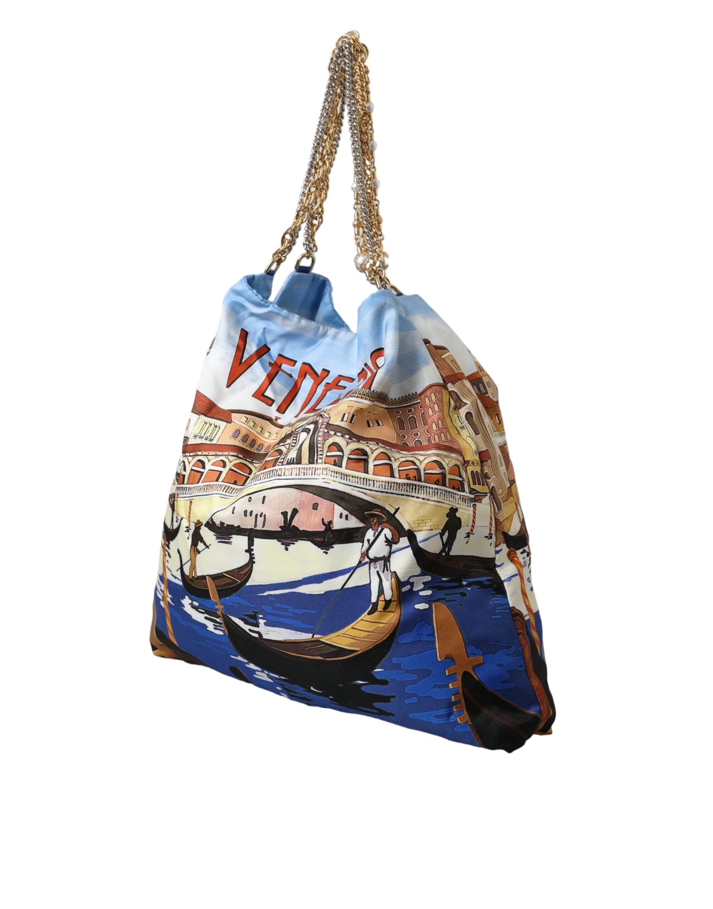 Dolce & Gabbana Multicolor Venezia Canvas Women Shopping Tote Bag - KALAJ