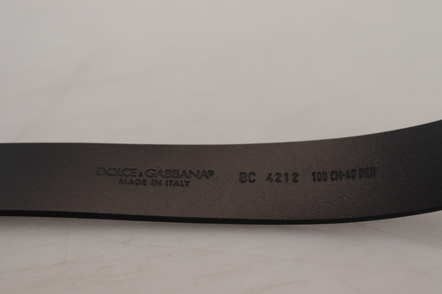 Dolce & Gabbana Black Leather Metal #DG Logo Buckle Belt - KALAJ