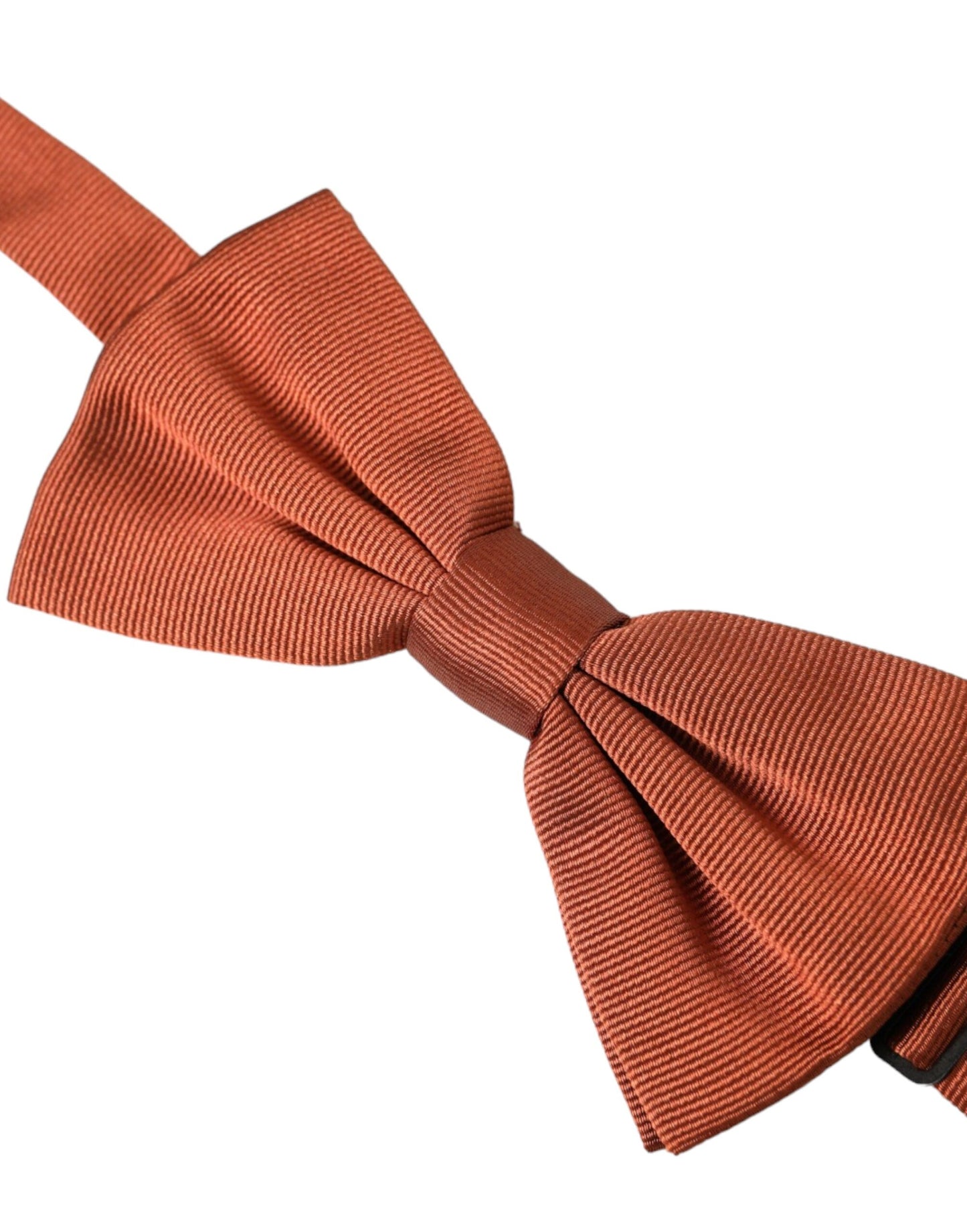 Dolce & Gabbana Brown Silk Adjustable Neck Men Bow Tie - KALAJ