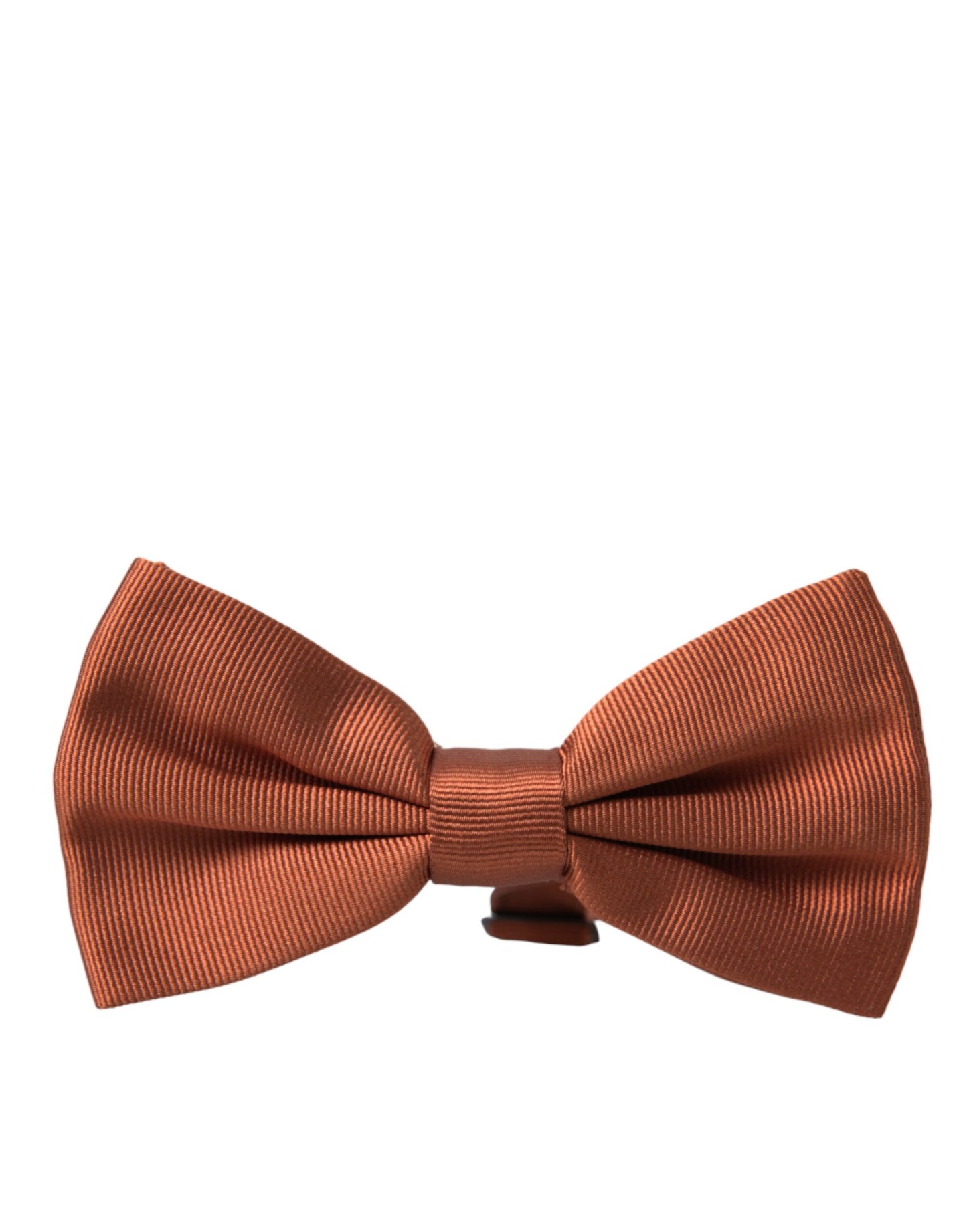 Dolce & Gabbana Brown Silk Adjustable Neck Men Bow Tie - KALAJ