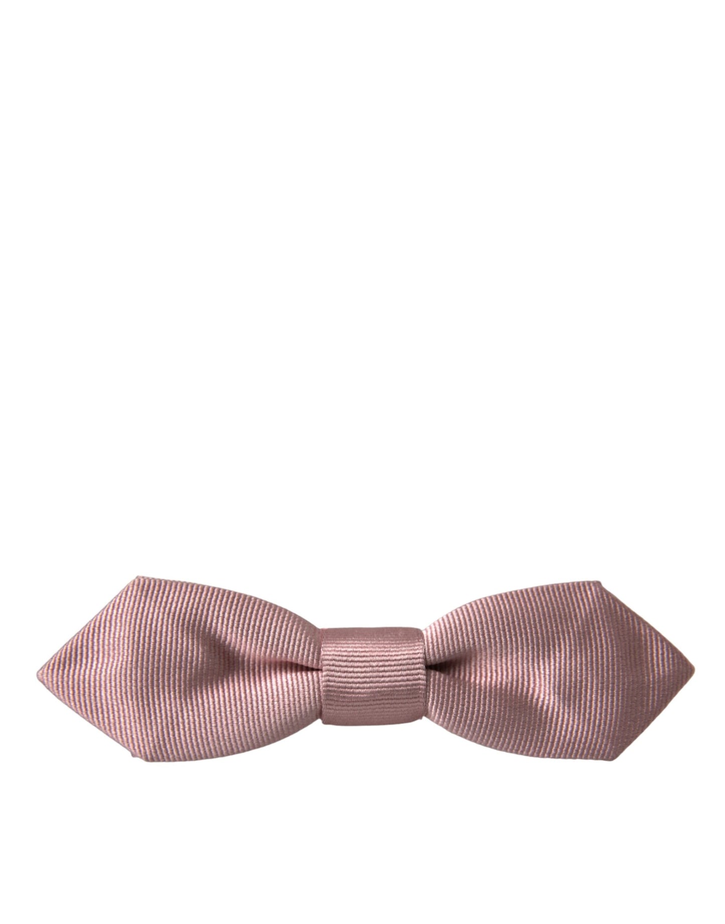 Dolce & Gabbana Pink Silk Adjustable Neck Men Bow Tie - KALAJ