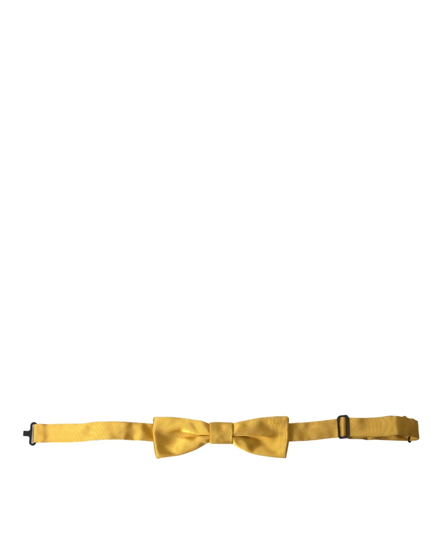 Dolce & Gabbana Yellow Silk Adjustable Neck Men Bow Tie - KALAJ