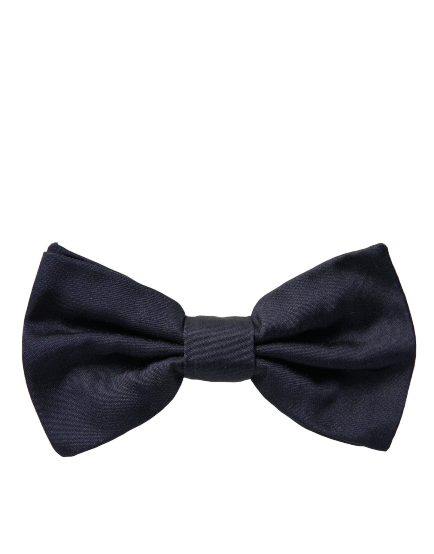 Dolce & Gabbana Dark Blue Silk Adjustable Neck Men Bow Tie - KALAJ