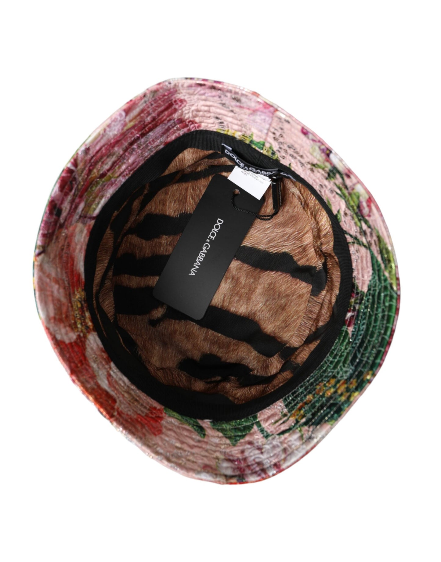 Dolce & Gabbana Multicolor Floral Jacquard Bucket Hat Men - KALAJ