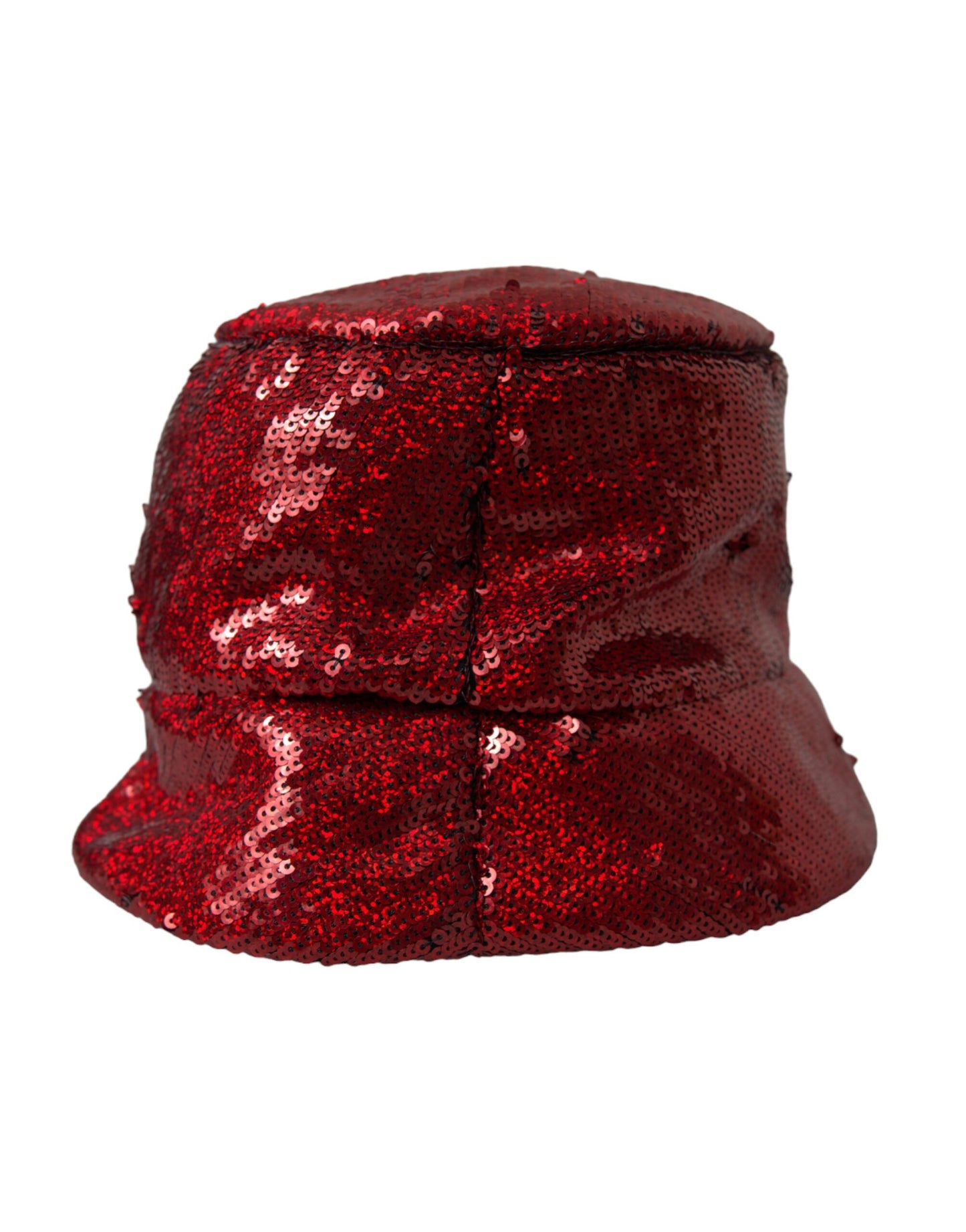 Dolce & Gabbana Red Sequined Nylon Bucket Hat Men - KALAJ