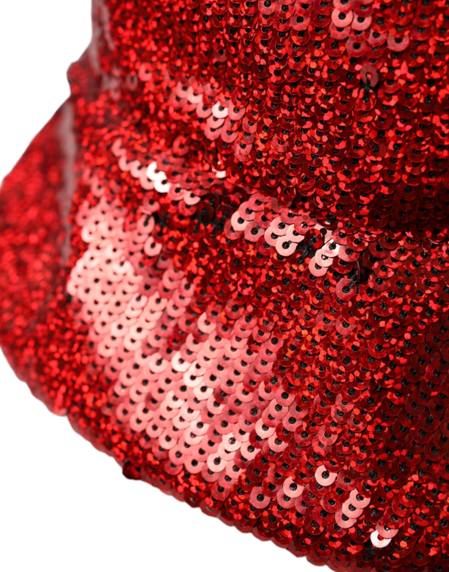 Dolce & Gabbana Red Sequined Nylon Bucket Hat Men - KALAJ